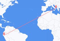 Flyreiser fra Jaen, Peru til Brindisi, Italia
