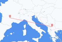Flyg från Skopje till Aurillac