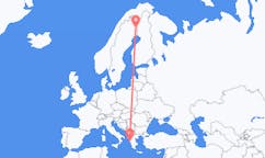 Flyreiser fra Pajala, Sverige til Preveza, Hellas