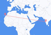 Flyrejser fra Hubli-Dharwad, Indien til Ajuy, Spanien