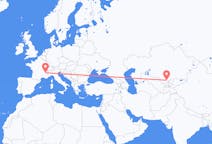 Flyg från Sjymkent, Kazakstan till Grenoble, Kazakstan