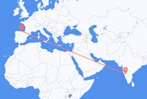 出发地 印度胡布利目的地 西班牙桑坦德的航班