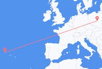 Flights from Corvo Island, Portugal to Łódź, Poland