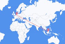 Flyreiser fra Long Lellang, Malaysia til Duesseldorf, Tyskland