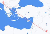 Flyreiser fra Rafha, Saudi-Arabia til Podgorica, Montenegro