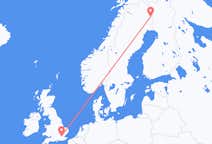 Flyreiser fra Pajala, Sverige til London, England