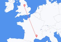 Flyg från Nîmes, Frankrike till Nottingham, England