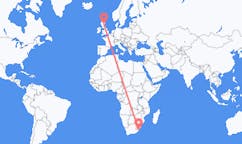 Flyreiser fra Margate, KwaZulu-Natal, til Dundee