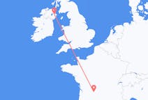Flug frá Brive-la-gaillarde, Frakklandi til Belfast, Norður-Írlandi