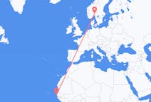 Flights from Dakar to Oslo