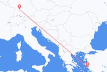 Flyg från Samos, Grekland till Stuttgart, Tyskland