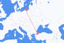 Flights from Bursa, Turkey to Gdańsk, Poland