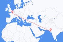 Flyrejser fra Kandla, Indien til Paris, Frankrig