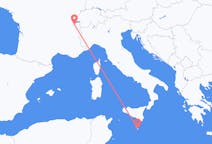Vluchten van Genève, Zwitserland naar Malta, Malta