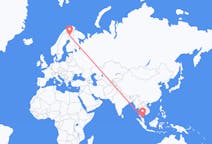 Flights from Narathiwat Province, Thailand to Kittilä, Finland