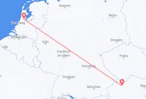 Flyreiser fra Amsterdam, Nederland til Linz, Østerrike