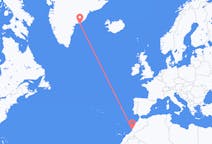 モロッコのから アガディール、グリーンランドのへ クルスクフライト