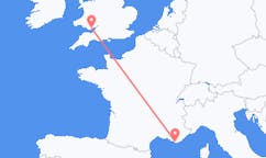 Flyg från Cardiff, Wales till Toulon, Frankrike