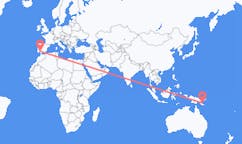 出发地 巴布亚新几内亚图菲目的地 西班牙塞维利亚的航班