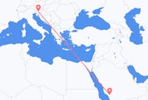 Flyrejser fra Al Bahah til Ljubljana