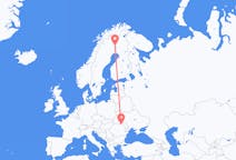 Voli da Pajala, Svezia a Suceava, Romania