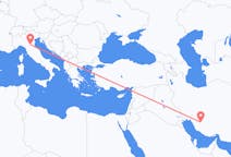 Flyg från Shiraz, Iran till Bologna, Italien