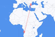 Flyreiser fra Catumbela, Angola til Edremit, Tyrkia