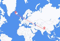 Flyreiser fra Patna, India til Reykjavík, Island