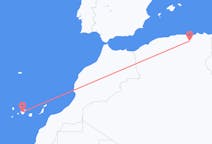 出发地 阿尔及利亚出发地 塞提夫目的地 西班牙特内里费岛的航班