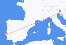 Vluchten van Triëst naar Lissabon