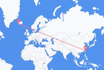 Рейсы из Тайбэя, Тайвань в Рейкьявик, Исландия