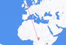 Flights from Bangui, Central African Republic to London, England