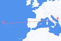 Flights from Corvo Island, Portugal to Tivat, Montenegro