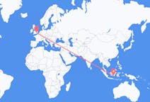 Flights from Banjarmasin, Indonesia to London, England