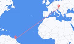 Flights from Cayenne, France to Graz, Austria