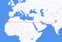 Flyreiser fra Jaipur, India til Lanzarote, Spania