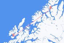 Flug frá Stokmarknesi, Noregi til Tromsø, Noregi