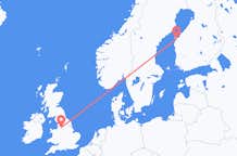 Flights from Vaasa to Manchester