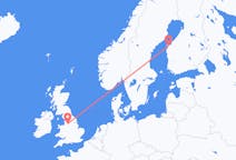 Voli da Vaasa, Finlandia to Manchester, Inghilterra