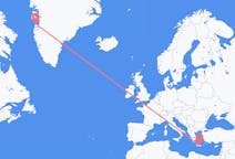 Flyreiser fra Aasiaat, Grønland til Iraklio, Hellas