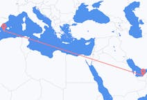 出发地 阿拉伯联合酋长国阿布扎比目的地 西班牙伊维萨岛的航班