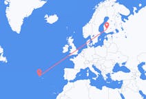 Flights from Graciosa, Portugal to Tampere, Finland