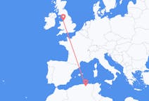 Flyrejser fra Sétif, Algeriet til Liverpool, England