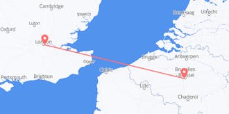 Flyrejser fra Storbritannien til Belgien
