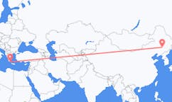 Flyreiser fra Changchun, Kina til Kythera, Hellas