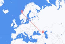Flights from Grozny, Russia to Ørland, Norway