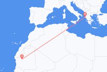 Vluchten van Atar, Mauritanië naar Korfoe, Griekenland