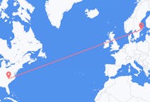 从夏洛特飞往斯德哥尔摩的航班