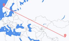 Flights from from Zhangjiajie to Kristiansund