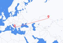 Flyreiser fra Pavlodar, Kasakhstan til Bari, Italia